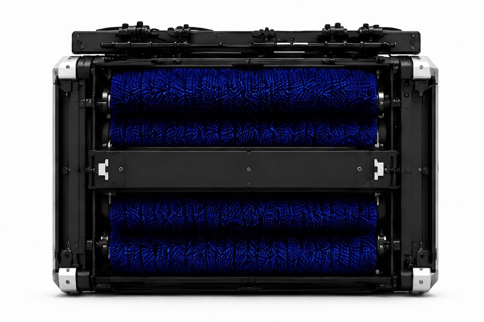 ROBO-PURGO dual brush rollers with deep blue bristles